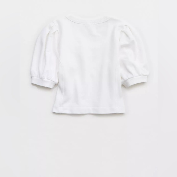 AERIE Ribbed Short Sleeve Sweatshirt - Picture 5 of 7